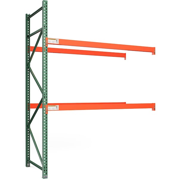 Global Industrial Bolted Teardrop Pallet Rack Add-On, 96"W x 48"D x 120"H, 5030 lbs Shelf Cap 412372 - main