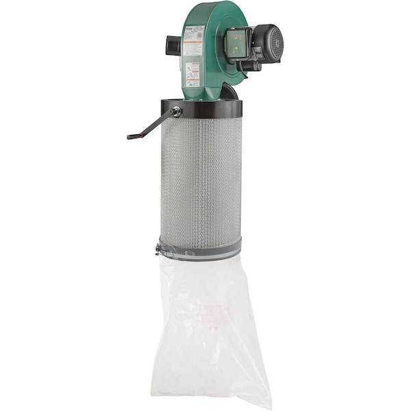 Grizzly 1-1/2 HP Wall Mount Dust Collector with HEPA Filter G0944HEP - main