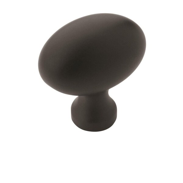 Amerock Vaile 1-3/8 inch (35mm) Length Matte Black Cabinet Knob, 10PK 10VMP53014FB - main