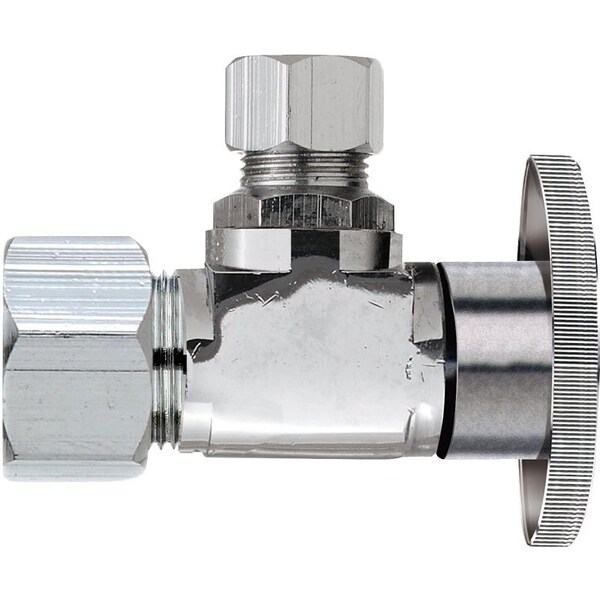 Plumb Pak Shut-Off Valve, 5/8 x 1/4 in Connection, Compression, Brass Body PP123PCLF - main