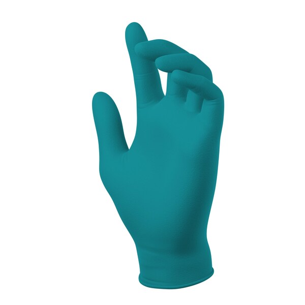 Sw Sustainability Solutions Inc Powerform, Disposable Gloves, 5 mil Palm, Nitrile, Powder-Free, L, 100 PK, Teal N200364 - main
