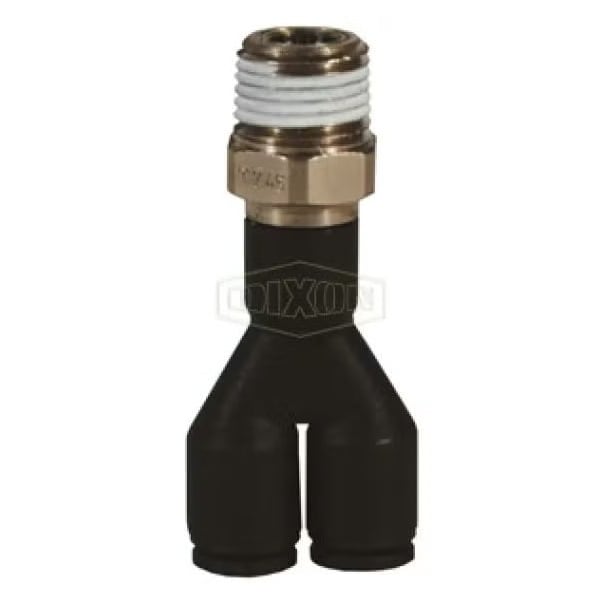 Dixon Legris by Push-In Wye, 1/8 x 5/32 in Nominal, MNPT x Tube, 290 psi Pressure, Nylon, Domestic 31480411 - main