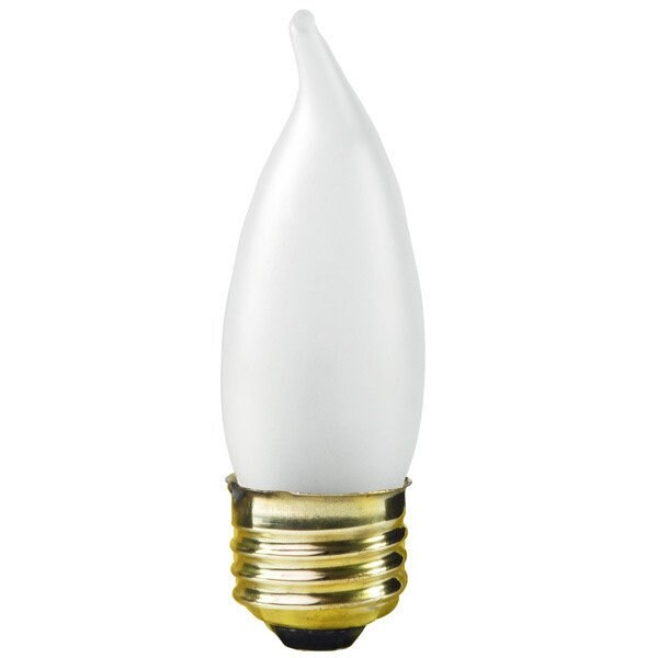 Ilc Replacement Incandescent Bulb, 60 W, 120 V, B10, E12 Candelabra Screw, 4PK SYLVANIA 60B10C/F/BL/2PK - main