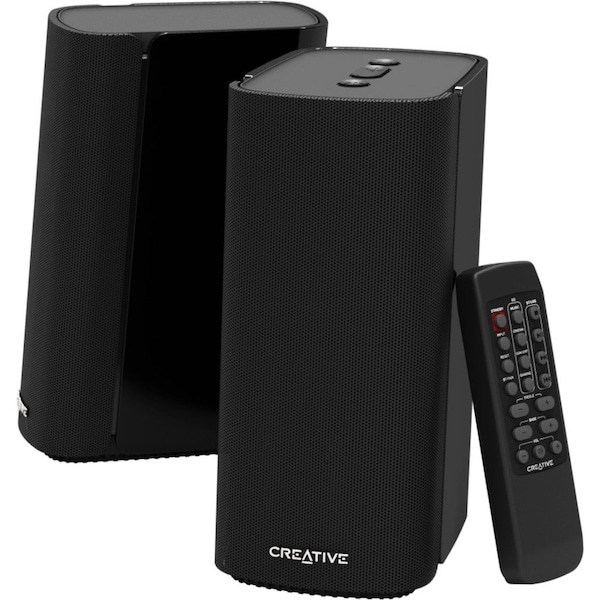 Creative Labs Creative T100 2.0 Bluetooth Speaker System - 40 W RMS - 50 Hz to 20 kHz - USB 51MF1690AA002 - main
