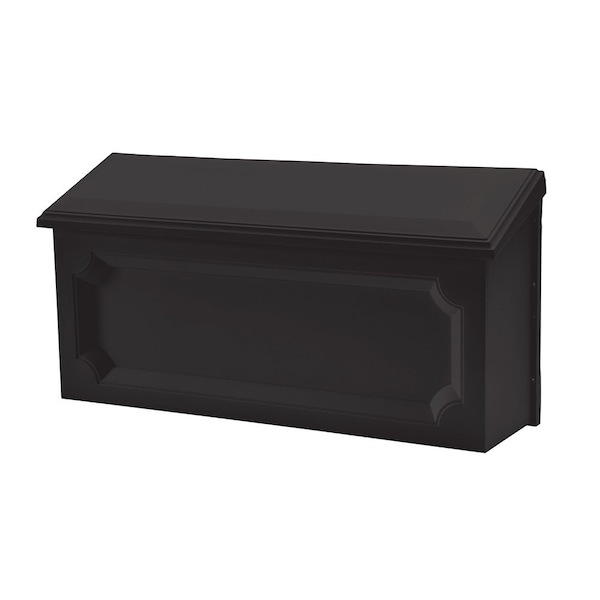 Architectural Mailboxes Windsor Wall-Mount Mailbox, Black WMH00BAM - main