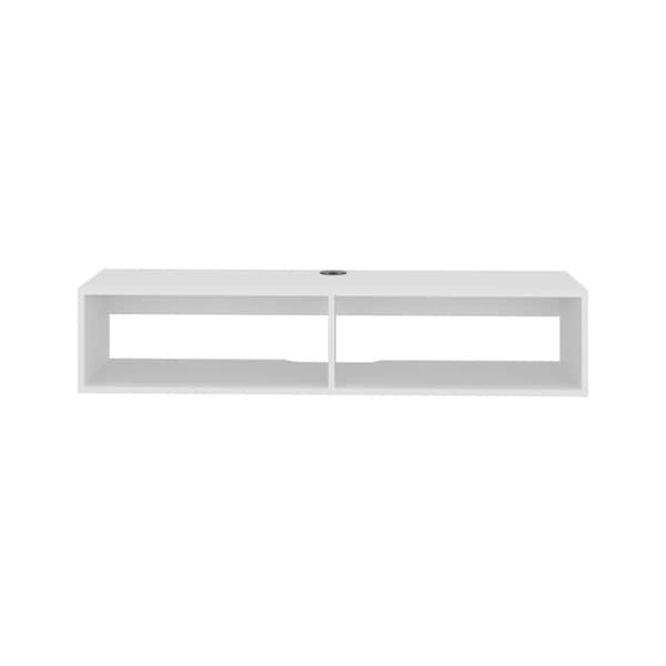 Homeroots 48in White Wood Fireplace Entertainment Center 725194 - main