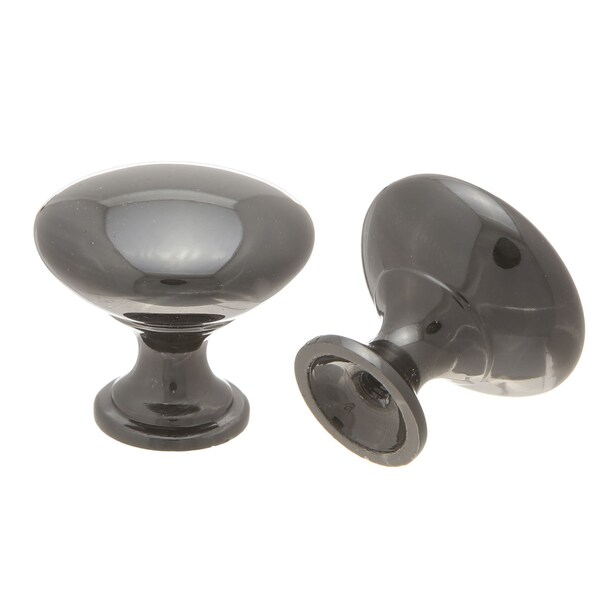 Pride Industrial 1-1/16in Diecast Mushroom Cabinet Knob Black Nickel Finish K910BN - main