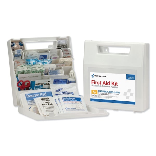 First Aid Only ANSI Class A+ First Aid Kit for 50 People, 183 Pieces 90639 - main