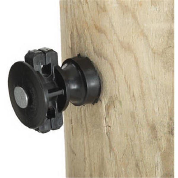 Dare Products ELFWP25 Wood Post Insulator Black, 25PK 254623 - main