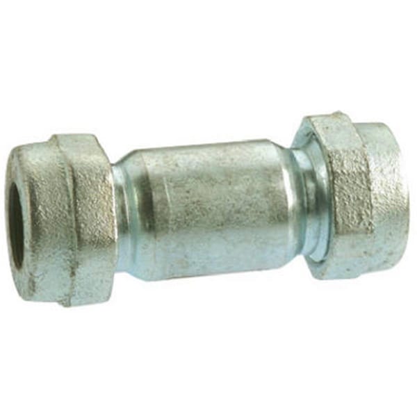 Homestead G-LCC05 0.5 in. Compression Galvanized Pipe Repair Coupling HO567814 - main