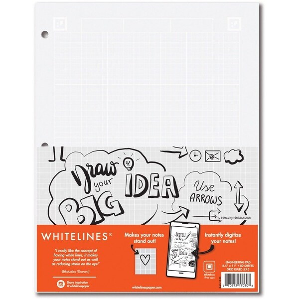 Roaring Springs Roaring Spring 8.5 x 11 in. Whitelines Engineering Computation Pad, 24PK 17030 - main