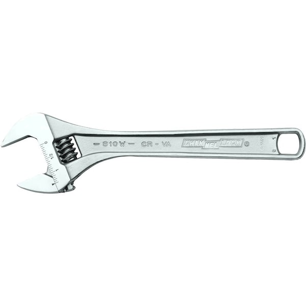 Channellock Adj. Wrench, Steel, Chrome Vanadium, 10" 810W - main