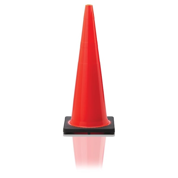 Jbc Safety Plastic JBC Revolution RS RS900 Traffic Safety Cone, 36 in H Cone, PVC Cone, Fluorescent Orange Cone, 45PK RS90045CT - main