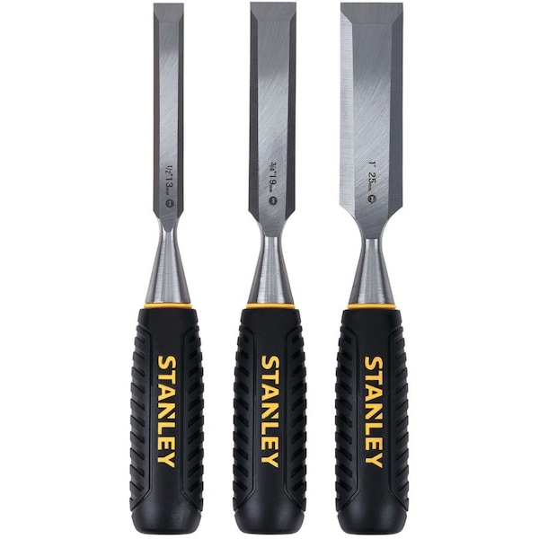Stanley Chisel Set, Steel, For Wood, (3) Pieces STHT16727 - main