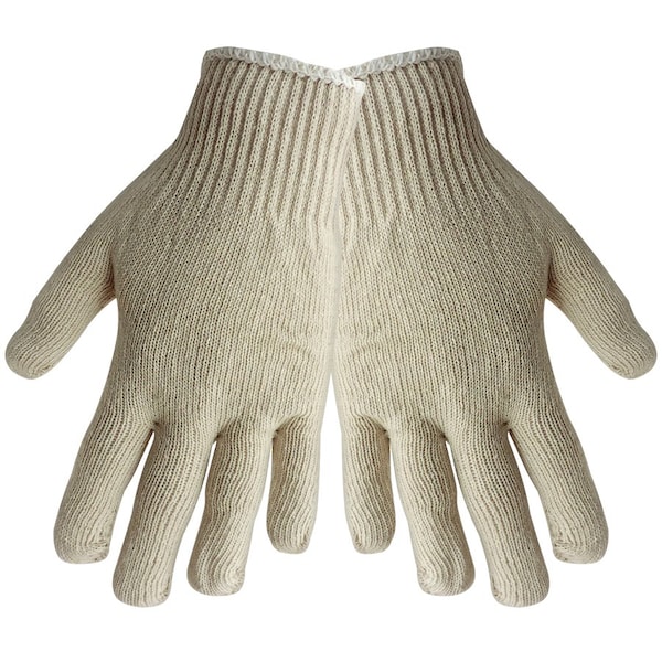 Global Glove Standard Weight String Knit Gloves, Men's, 12PK S55 - main