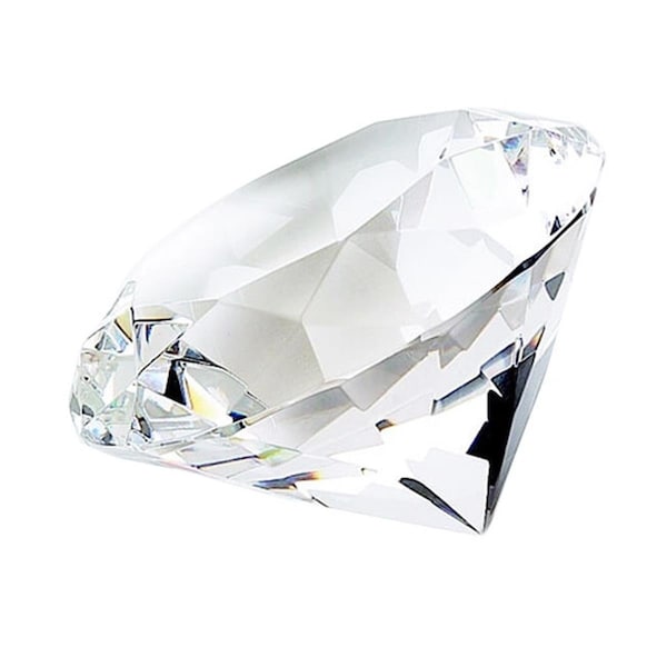 Mobiliario Jiallo Diamond Shape Paperweight Crystal, Clear MO3286208 - main
