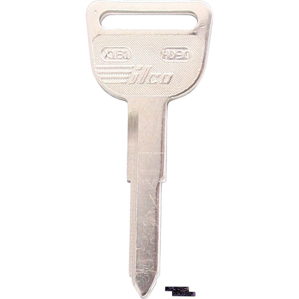 Kaba Ilco Honda Nickel Plated Automotive Key, HD90 / X181, 10PK AF01196033 - main