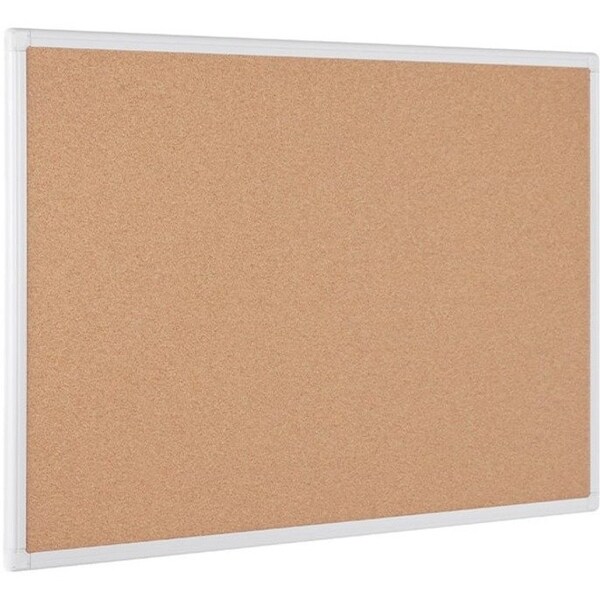 Mastervision Antimicrobial Cork Board 3x4' White Aluminum Frame BCA051226 - main