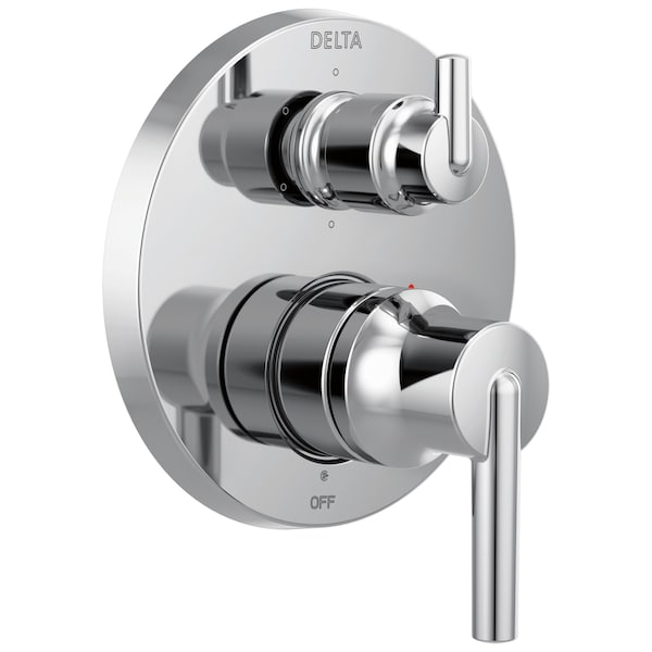 Delta Trinsic Contemporary Two H&le Monitor 14 Series Valve Trim With 6-Setting Integrated Diverter T24959 - main