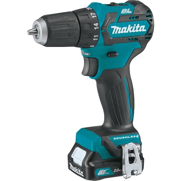 Makita 12V MAX CXT Drill Kit, 3/8 in, 12 V DC, Battery Included FD07R1 - main