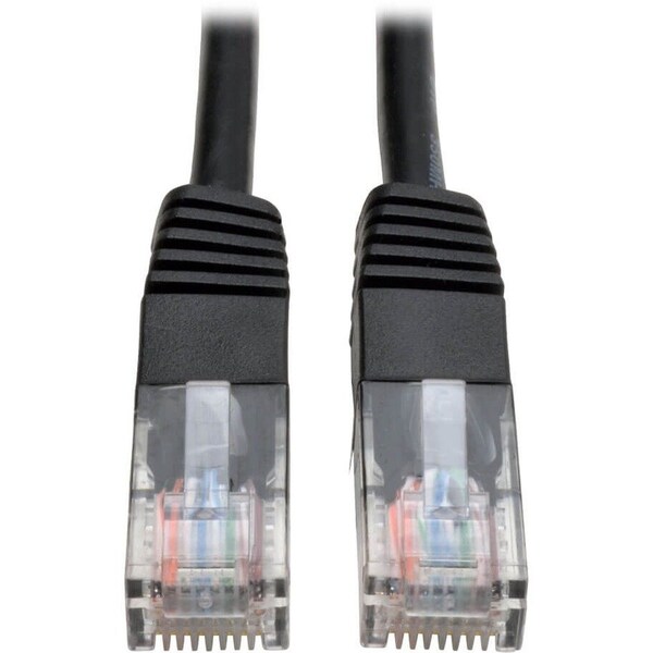 Eaton Tripp Lite Series Cat5e 350 MHz Molded UTP Ethernet Cable RJ45 M/M, PoE - Black, 20 ft. N002-020-BK - main