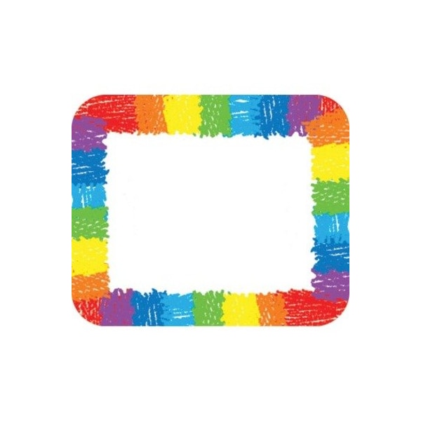 Carson Dellosa Kid-Drawn Rainbow Name Tags, PK240 9476 - main