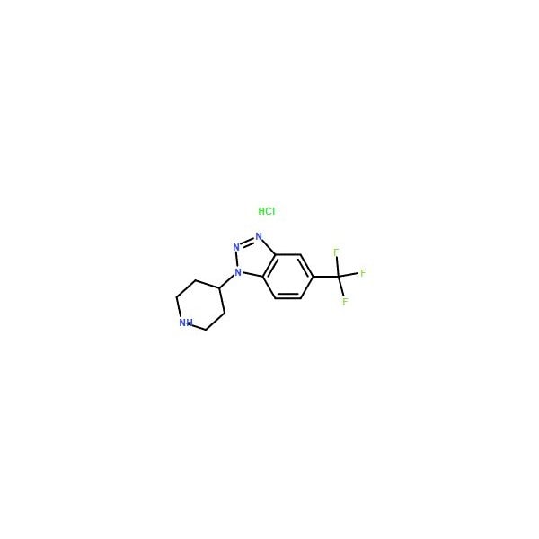 Ak Scientific 1-Piperidin-4-yl-5-(trifluoromethyl)-1H-1, 2, 3-benzotriazole hydrochloride hydrate (100mg), CAS 3069 Y8646-100mg - main