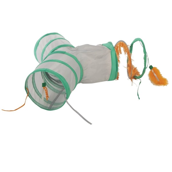 Smartykat Fringe Frenzy Triple Tunnel Activity Cat Toy 09201-99997-012 - main