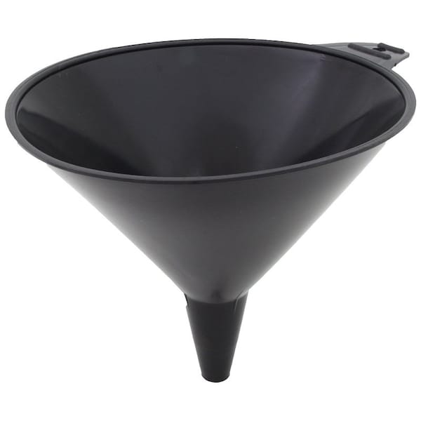 Flotool 0 Large Funnel, 2 qt Capacity, HighDensity Polyethylene, Black, 834 in H 5064 - main