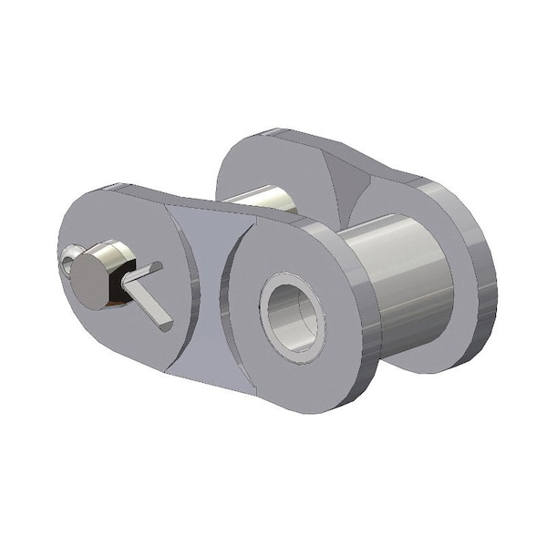 Senqcia Ultra-Max Single Strand Cottd Off Link w/Pol Cr Hrdn Pin, 40CRP, .5P, .73 OAW, .157 Pin 40CRPUMOL - main