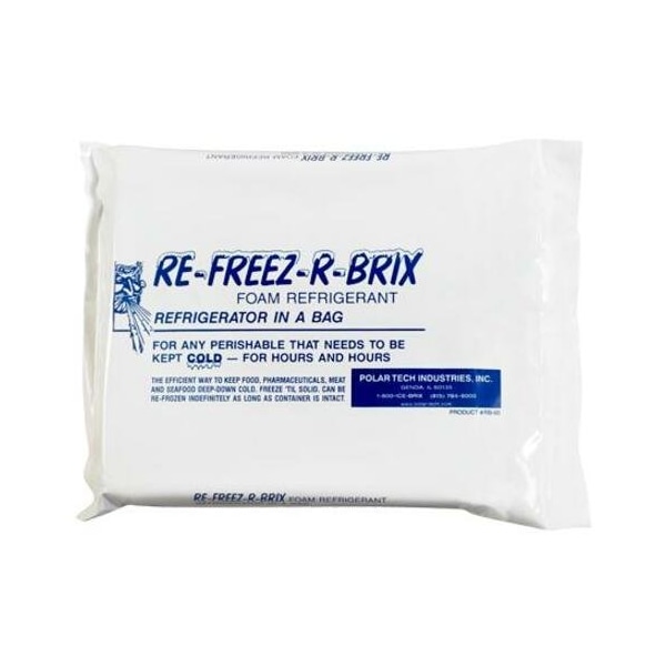 Re-Freez-R-Brix Cold Bricks, 9" x 8" x 1 1/2", White, PK6 RB60 - main