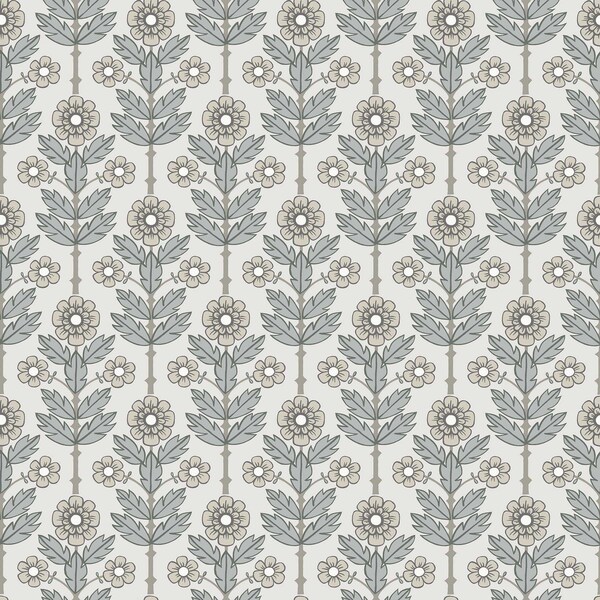 A-Street Prints Aya White Floral Wallpaper 2948-28005 - main