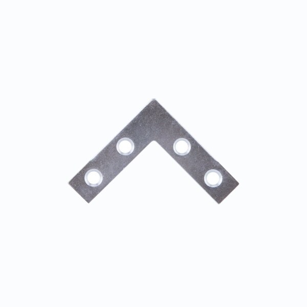 Prosource Corner Brace, 1-1/2 in L, 1-1/2 in W, 3/8 in H, Steel, Zinc-Plated, 1.6 mm Thick Material FC-Z015-C4PS - main