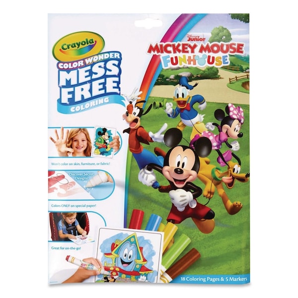 Crayola Color Wonder Mickey Mouse Clubhouse Coloring Book, Ages 3 and Up, 18 Pages 75-7006 - main