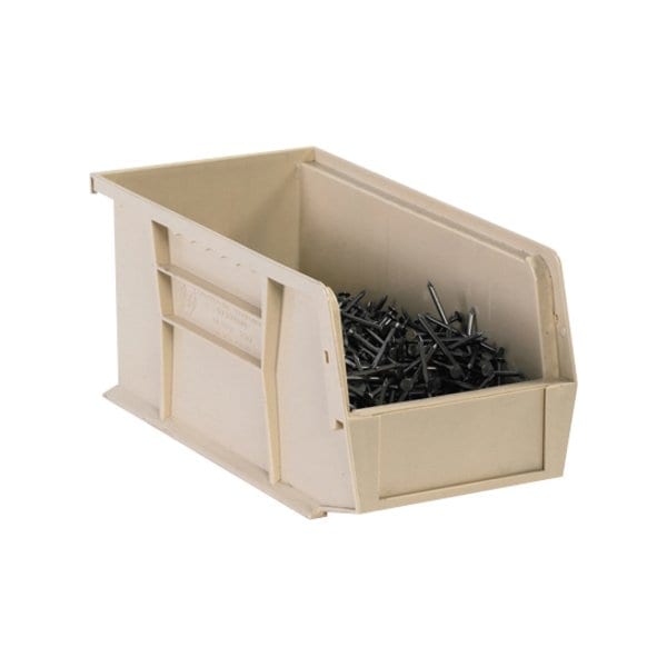 Partners Brand Hang & Stack Storage Bin, Ivory, 10.9 in W, 5.5 in L, 12 PK BINP1155V - main