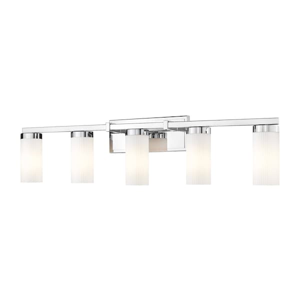 Z-Lite Danica 5-Light Vanity, 38.75 in W, Chrome 3044-5V-CH - main