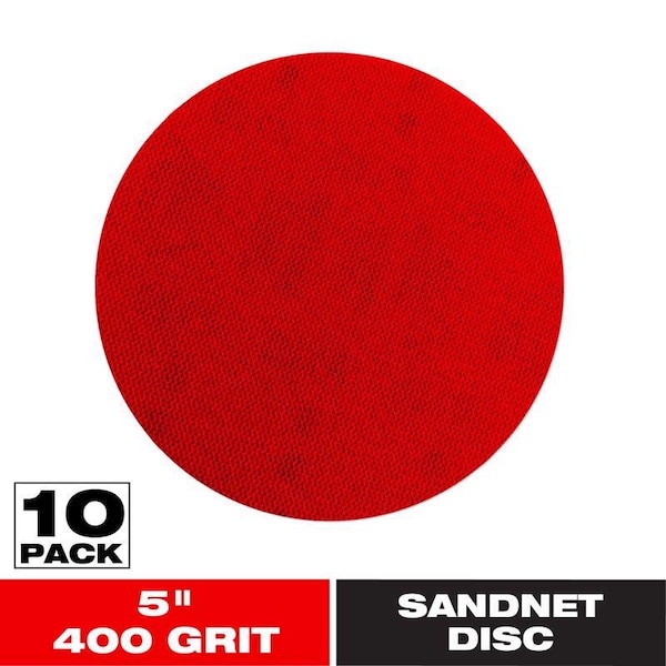 Diablo 5in. 400-Grit SandNET Sanding Discs DND050400H10I - main