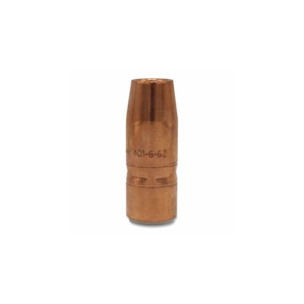 Bernard Air-Cooled Bore Nozzle, Heavy-Duty, Slip-On, 5/8 in Bore, 1/8 in Recess, Tapered, Copper, 10PK 360-401-6-62 - main