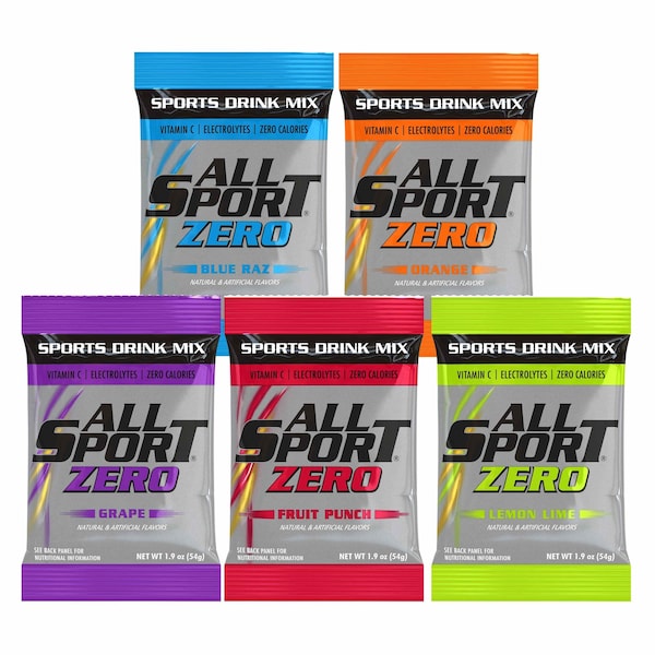All Sport Zero Sports Drink Mix, Sugar Free, Powder, 20 oz Yield
