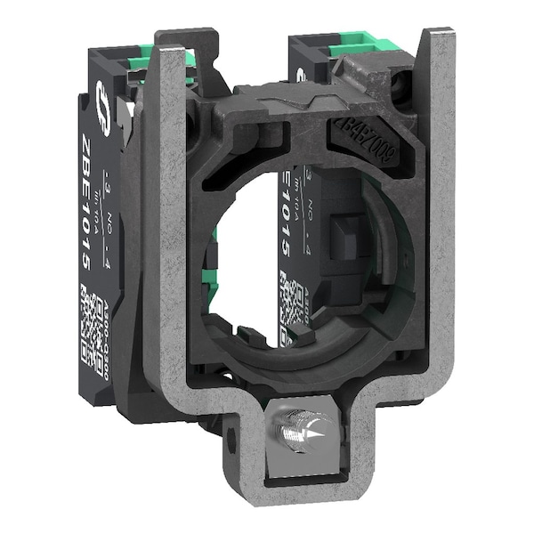 Schneider Electric Harmony XB4, Body Contact, 2 NO, Metal, Fixing Collar, Push-In Terminals ZB4BZ1035 - main