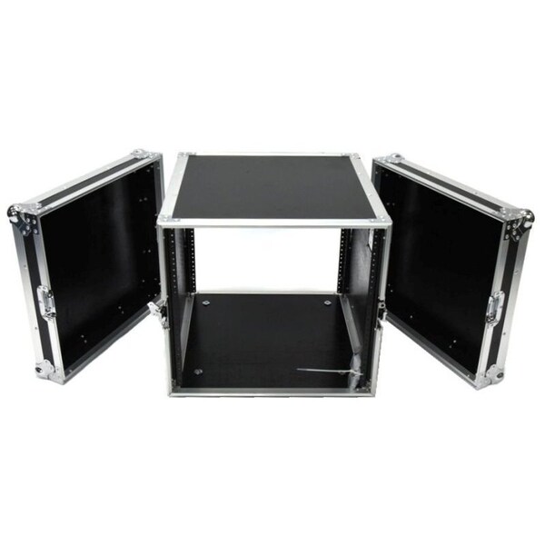 Deejay Led 10U-Space 21-in Deep DJ Amplifier Rack Fly Drive Case with Wheels TBH10UAD21W - main