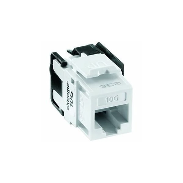 Leviton Extreme Cat6A Quickport Violet, Connector, Channel-Rated 6110G-RP6 - main