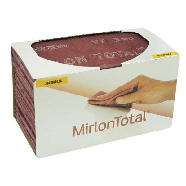 Mirka Abrasives Mirlon Total 18 Series Non-Woven Scuff Pad, 4-1/2 in W x 9 in L, 800 Grit, 25PK 18-118-446 - main