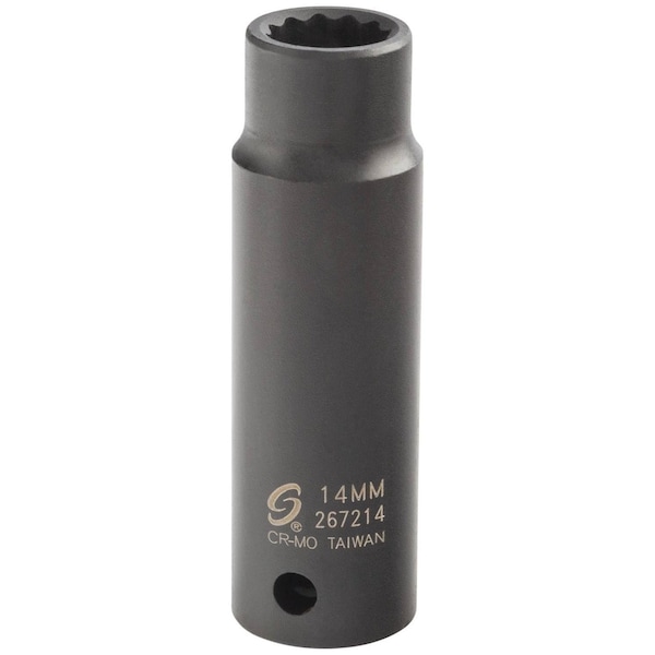 Sunex 1/2 in Drive 14Mm 12-Point Deep Impact Socket 267214 - main