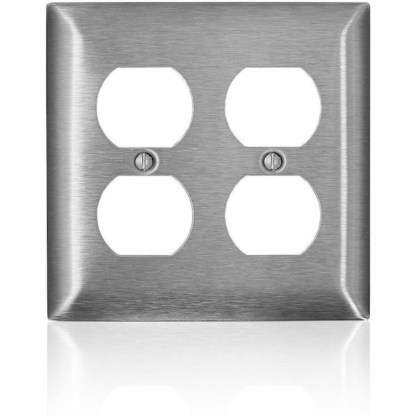 Leviton Wall Plate, Toggle, Stainless Steel SS82-40 - main