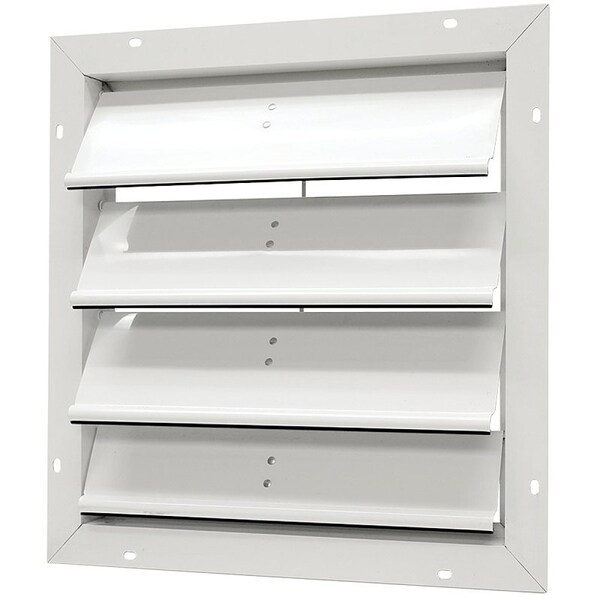 Ll Building Products Master Flow Power Vent Automatic Shutter, 19-1/4 In W, Aluminum, White SGM20 - main