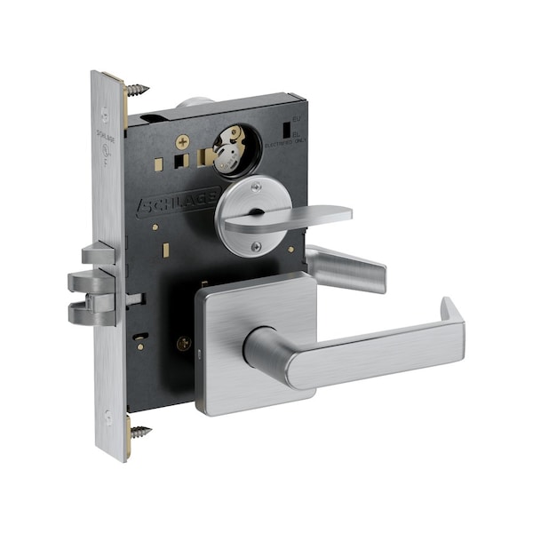 Schlage Grade 1 Entrance/Office Mortise Lock, Standard Cylinder, Rhodes Lever, D Rose, Satin Chrome Finish PM050P RHOD 626 - main