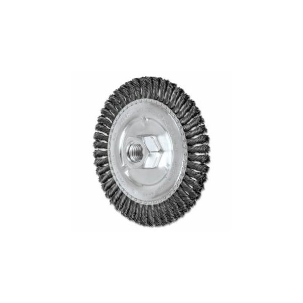 Pferd Stringer Bead Twist Knot Wheel, 4 7/8 D x 3/16 W, .02 Carbon Steel, 48 Knots, 10PK 419-82483 - main