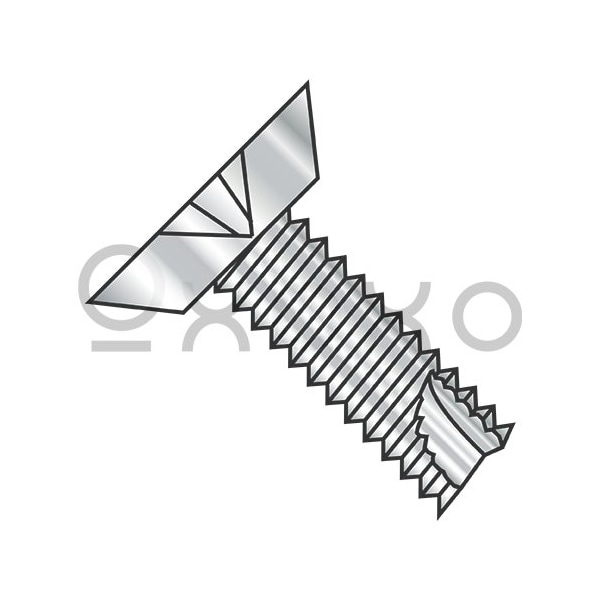 Oxoxo 6-32X1 Phillips Flat Undercut Thread Cutting Screw Type 23 Fully Thrd 18-8 Stainless, 5000PK 451504 - main