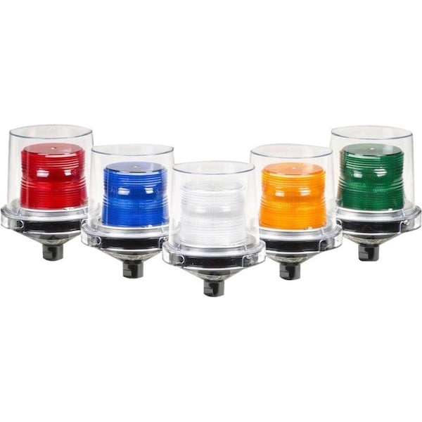 Federal Signal Strobe Light, Amber, LED, 120 to 240V AC, 60 FPM, 5 1/2 in Dia., (F) 1/2 in NPT 225XL-120-240A - main